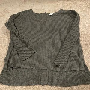 Button down back sweater